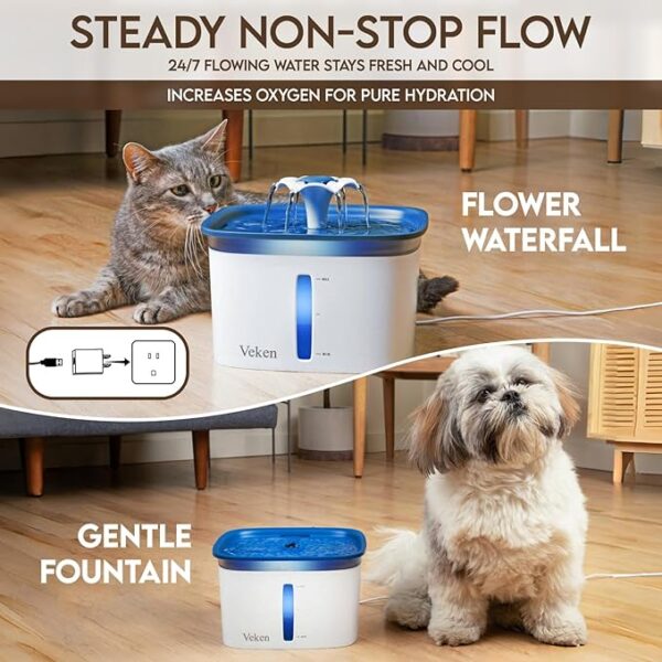 Veken 95oz/2.8L Pet Fountain - Image 2
