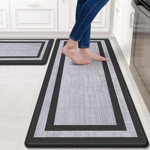 Mattitude Kitchen Mat [2 PCS] Cushioned Anti-Fatigue Non-Skid