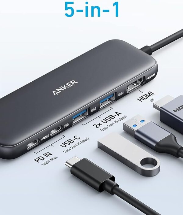 Anker USB C Hub, 5-in-1 USBC - Image 3
