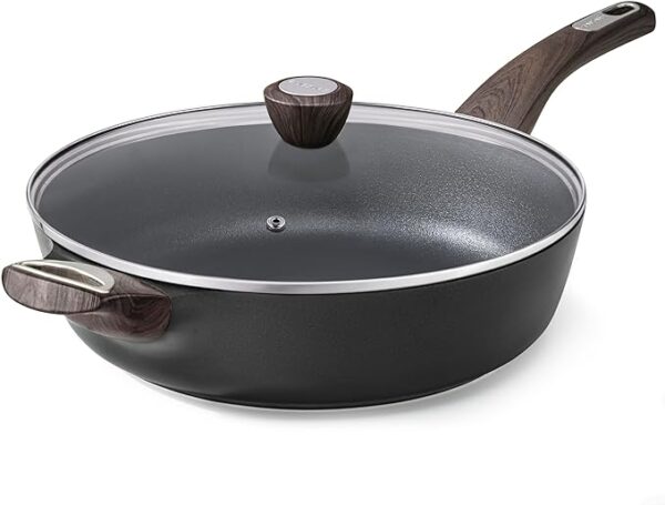 12 Inch Large Deep Frying Pan