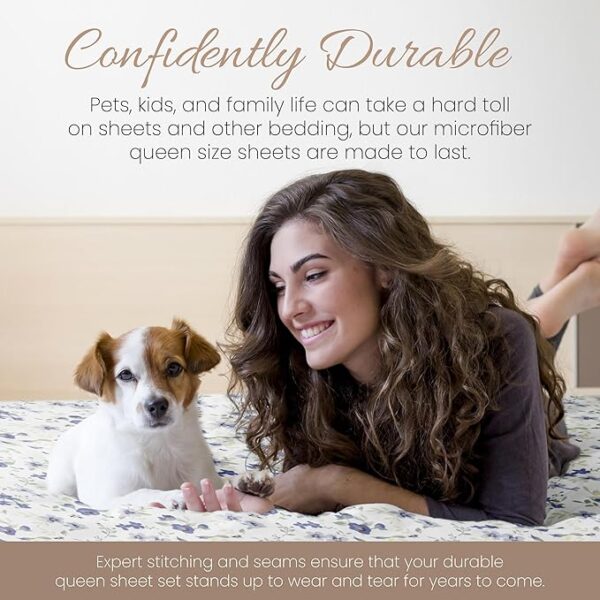 Microfiber Queen Sheet Set 4 Piece - Image 3