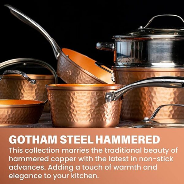 Gotham Steel Hammered Copper Collection - Image 2