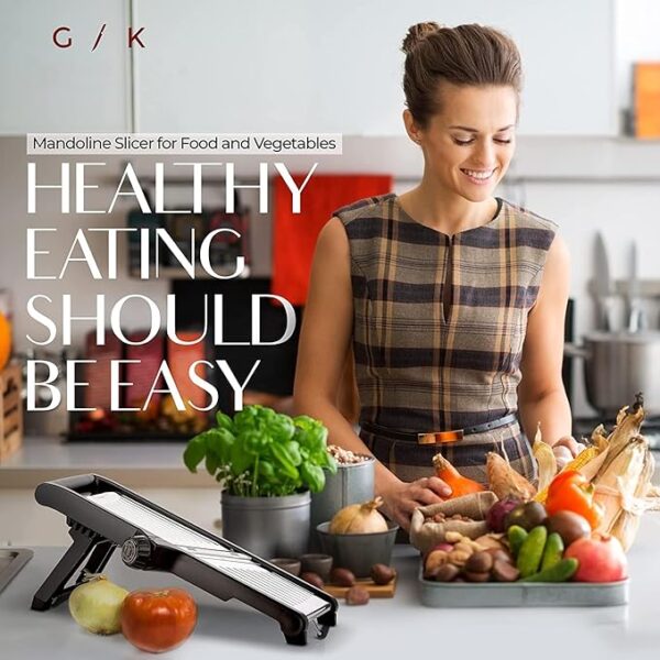 Food Slicer With Cut-Resistant Gloves - Image 2