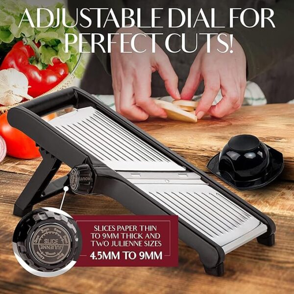 Food Slicer With Cut-Resistant Gloves - Image 3