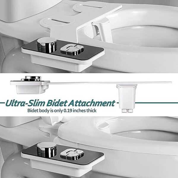 Non-Electric Cold Water Bidet Toilet Seat - Image 3
