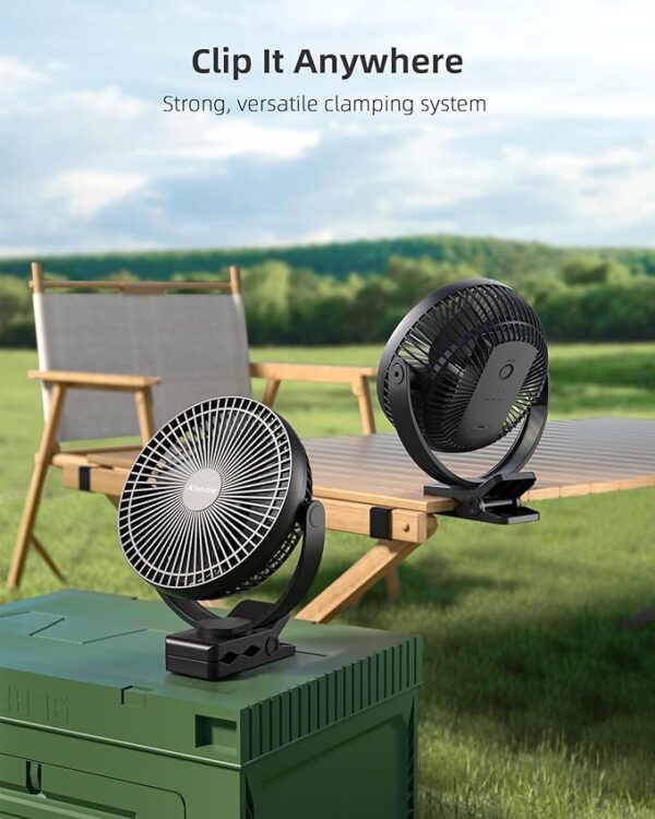 Koonie 10000mAh Clip on Fan Rechargeable - Image 3