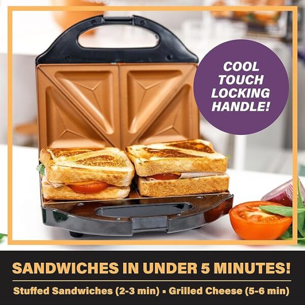 Panini Press Sandwich Maker - Image 3